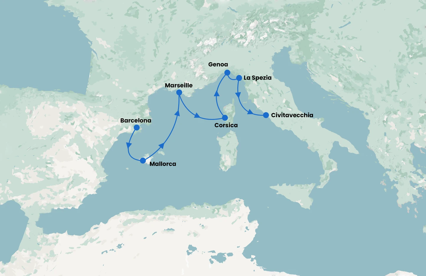 Med Explorer - Barcelona to Rome - with Sun Princess